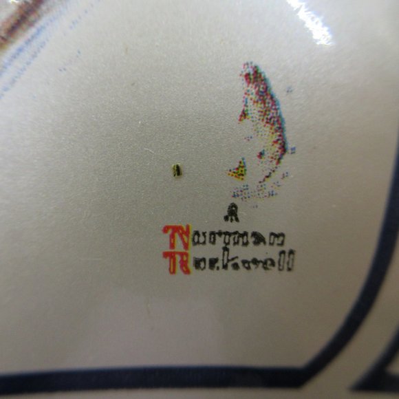 Norman Rockwell 1991 Fisherman's Paradise Glass Ball Ornament Ltd Ed Schmid - Picture 9 of 12